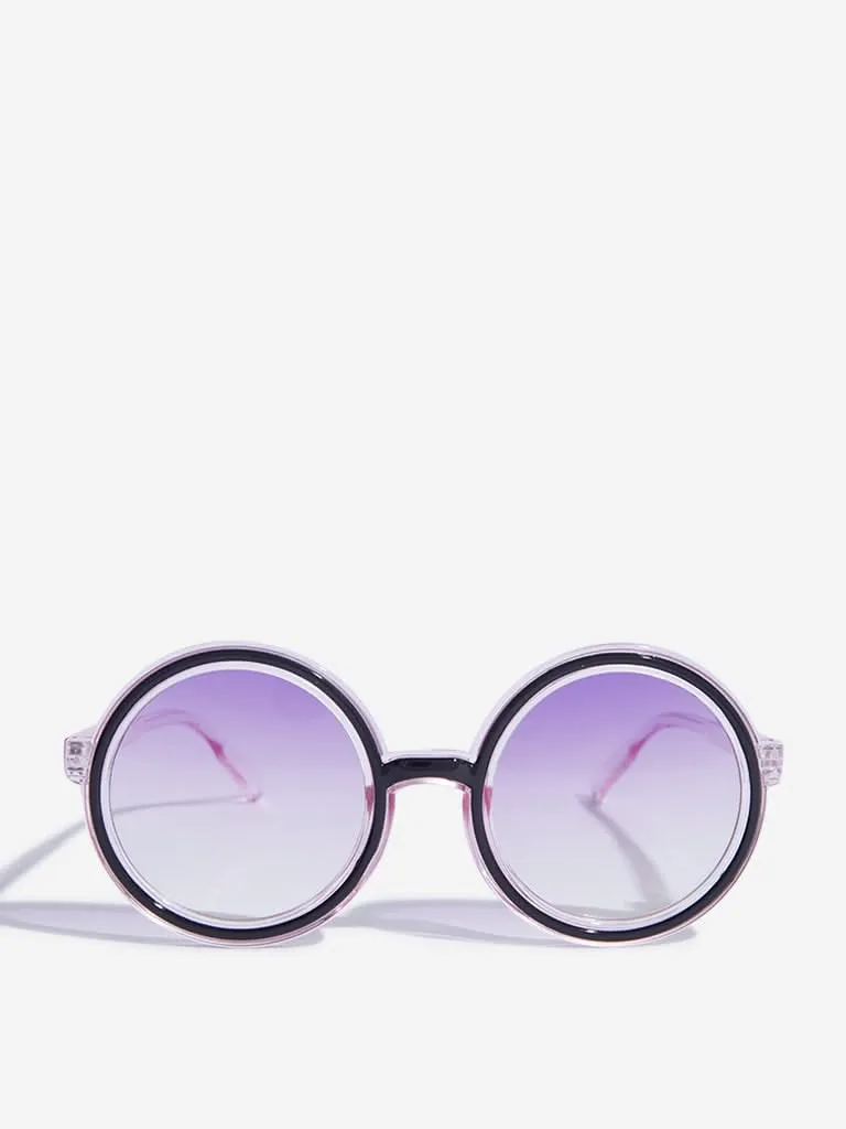 Westside Accessories Purple Round Frame Sunglasses