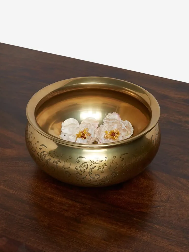 Westside Home Gold Small Decorative Bowl