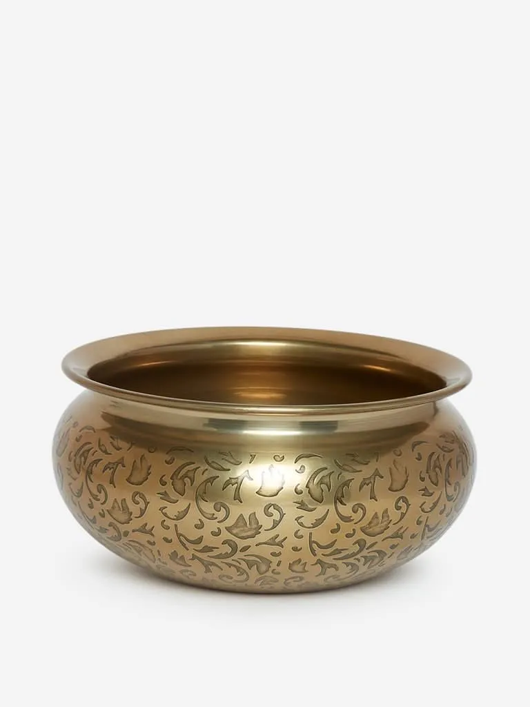 Westside Home Gold Small Decorative Bowl