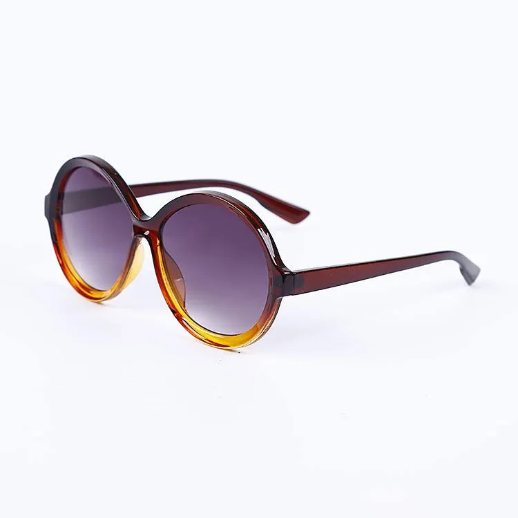 Women Round Acetate Sunglasses Vintage