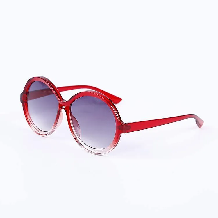 Women Round Acetate Sunglasses Vintage