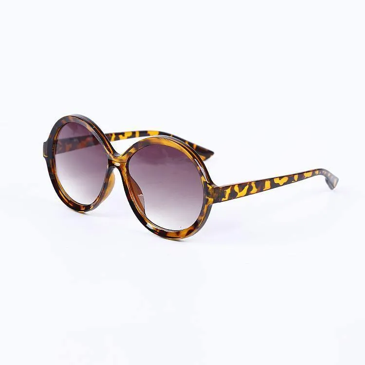 Women Round Acetate Sunglasses Vintage