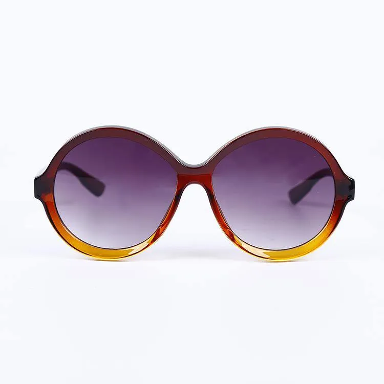 Women Round Acetate Sunglasses Vintage