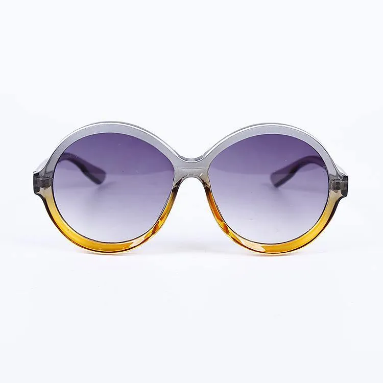 Women Round Acetate Sunglasses Vintage