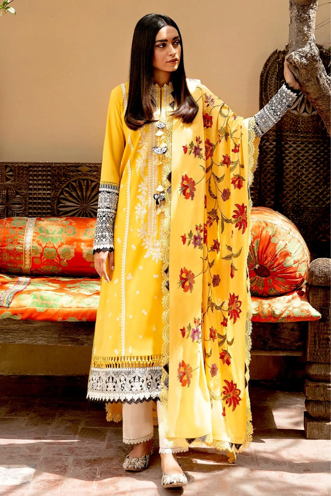 Zaha by Khadijah Shah Festive Lawn Collection 2021 – ASALI (ZF21-08)