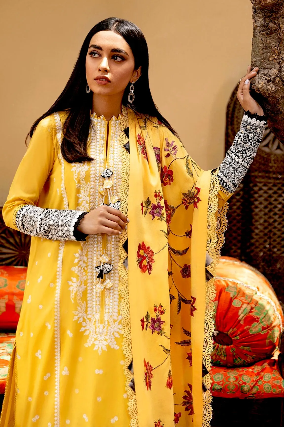 Zaha by Khadijah Shah Festive Lawn Collection 2021 – ASALI (ZF21-08)